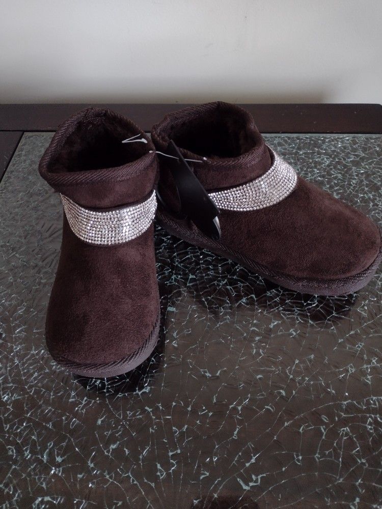 Brown Suede Ankle Boots