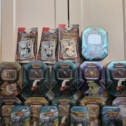 Pokemon Cards (Tins + Booster Packs)