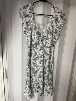 White Dress With Flowers