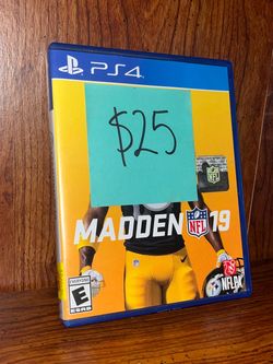 Yellow PlayStation 4 & 5 PS5 Video Game PS4 Madden NFL 2019 Football
