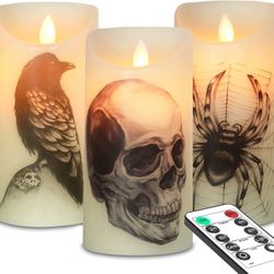 Halloween Candles with Remote Timer