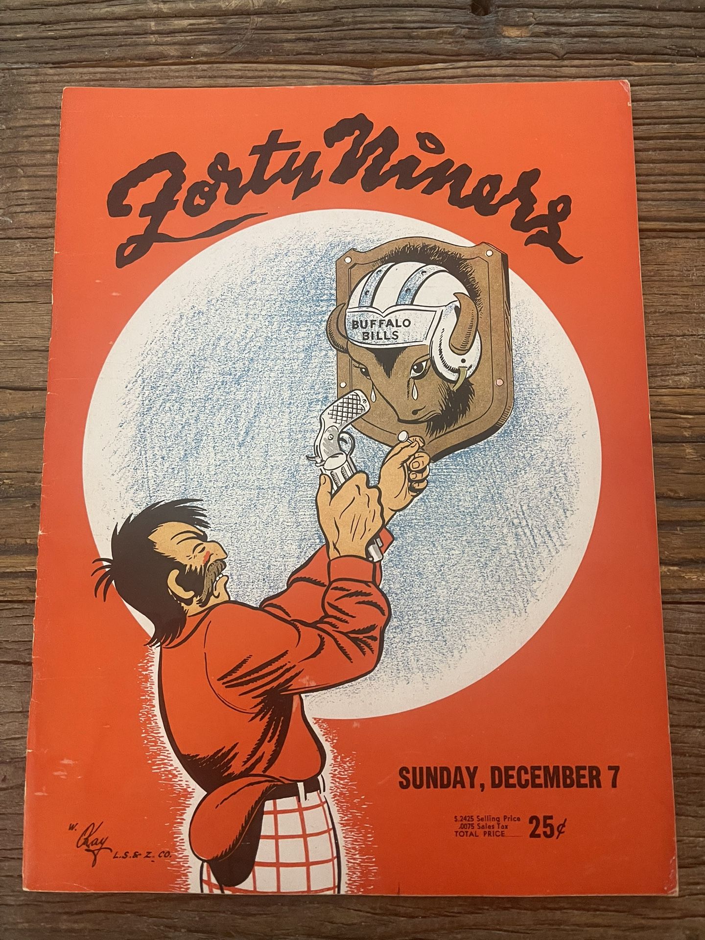 Forty Niners vs Buffalo Bills Program December 7, 1947