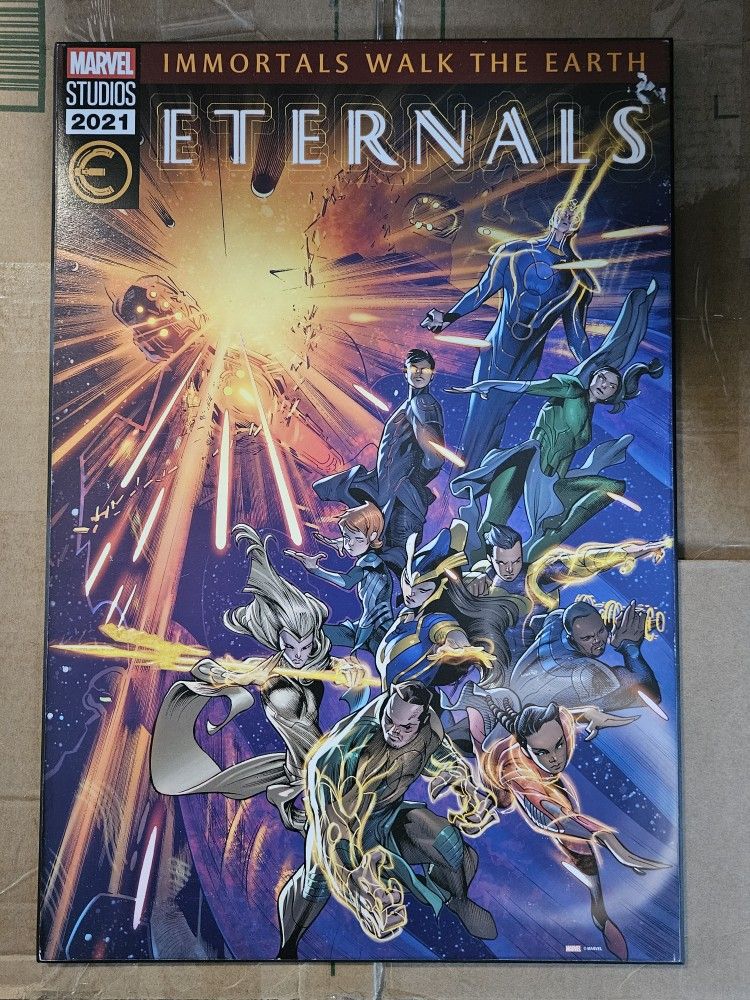 Marvel Eternals Comic Book Cover Wood Wall Decor