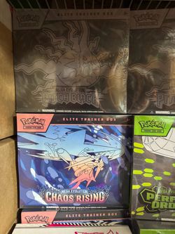 Pokemon ETB Booster Bundles Tins