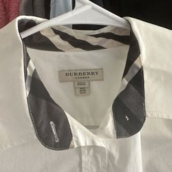 Burberry White Button Up