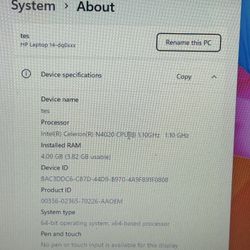 Compter  HP Laptop #35172