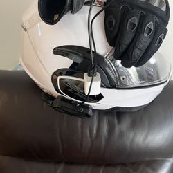 LS2 Modular Motorcycle Bluetooth Helmet And Gloves