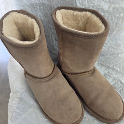 BEARPAW WOMEN SUEDE UPPER SHEEP SKIN WOOL LINING BOOTS 