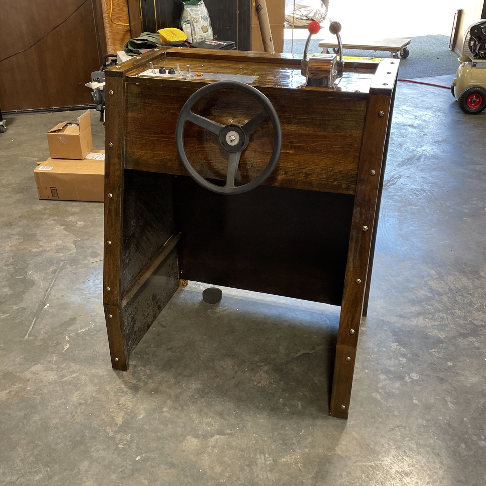 Center Console With Steering And Engine Control