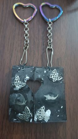 Ethically Sourced Mouse Jaw Bone Couple's Keychain Set Of 2 Keychains Oddity