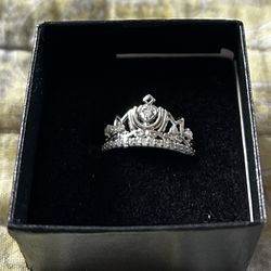 2 Rings 925 New With Real Diamonds And Gem Stone Auquamarine 