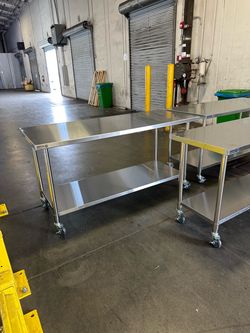 Brand new tables stainless steel NSF