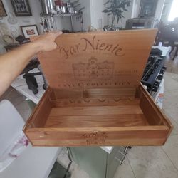 Large wooden box