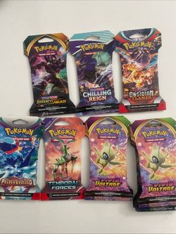 Vivid Voltage Paldea Evolved Chilling Reign Darkness Ablaze Obsidian Flames