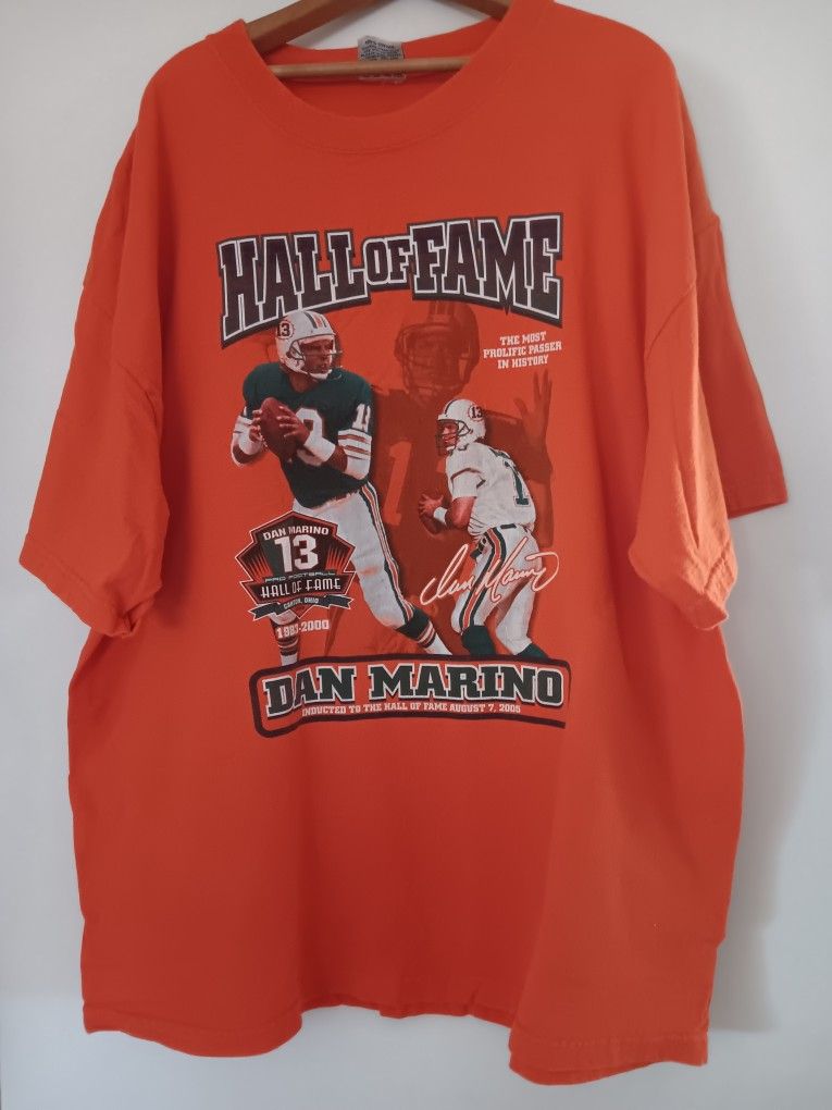 2005 Dan Marino Hall Of Fame Tshirt Size Xl