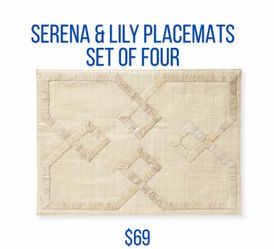 Serena & Lily Placemats Set of Four