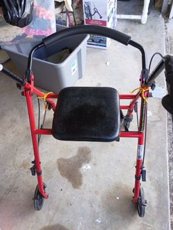 Adult Red Walker W/Basket