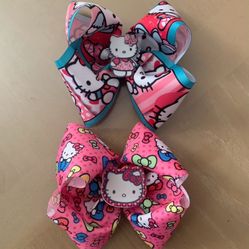 HK Kitty Jojo Bows Handmade New 
