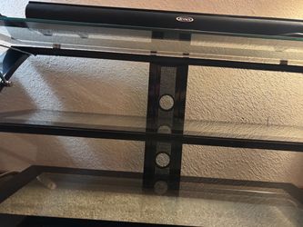 3 tier glass tv stand