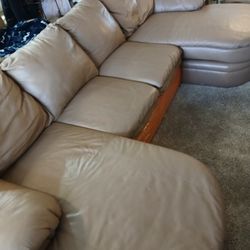 Real Italian Leather Sectional 