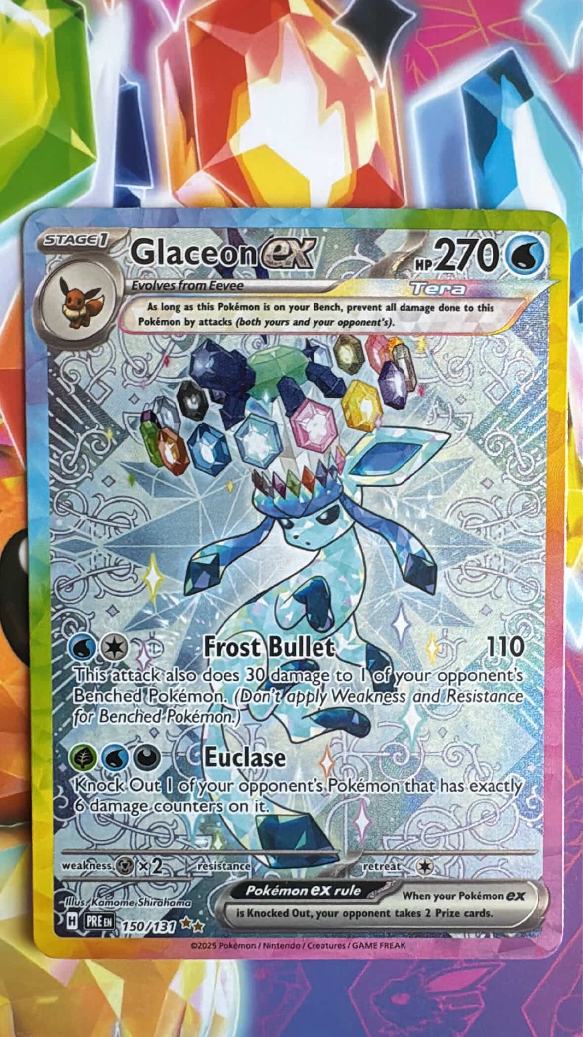 Pokemon Glaceon Ex SIR Prismatic Evolutions