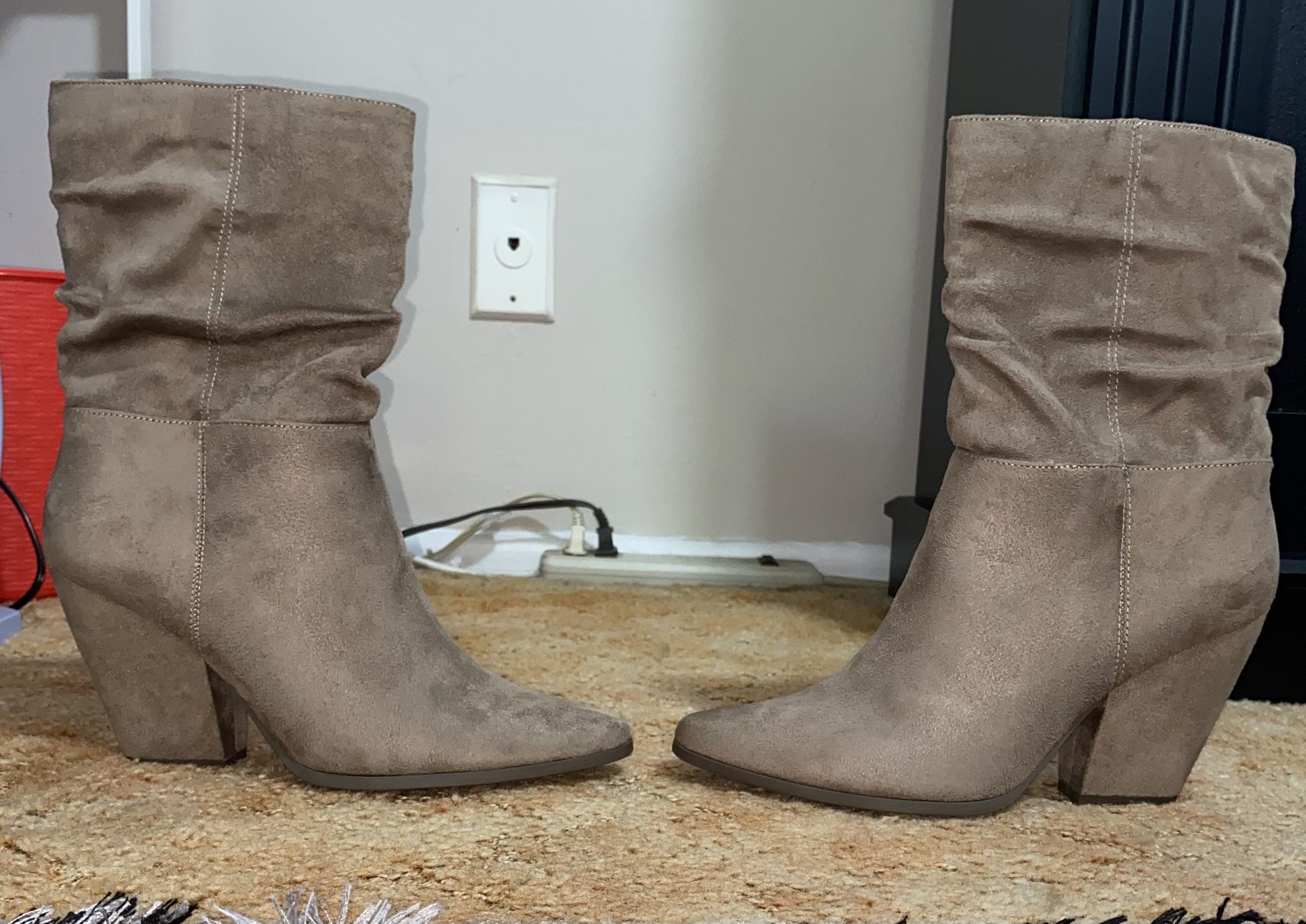 Light Brown Boots LOCATED IN COVINA