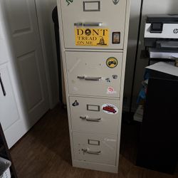 Four drawer filing cabinet