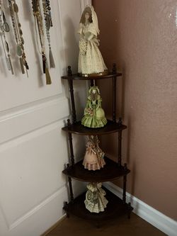 Wooden Shelf’s With Dominican Dolls