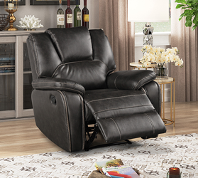 Gray Manual Reclining Chair
