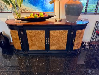 Weiman Buffet/Sideboard, Black and Gold