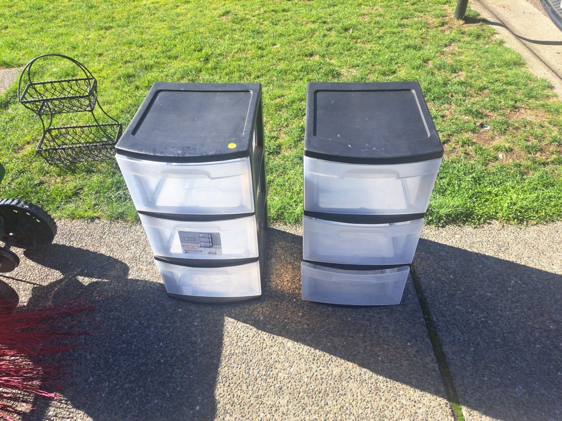 Plastic 3 Drawers