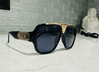 New Top Quality Gold Frames Luxury Glasses With Box