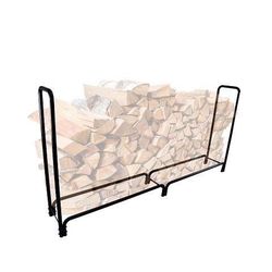 
New 8ft Outdoor Heavy Duty Log Firewood Storage Rack Holder,