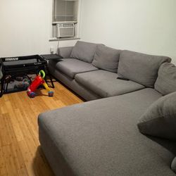 Bobs Sectional Couch Gray