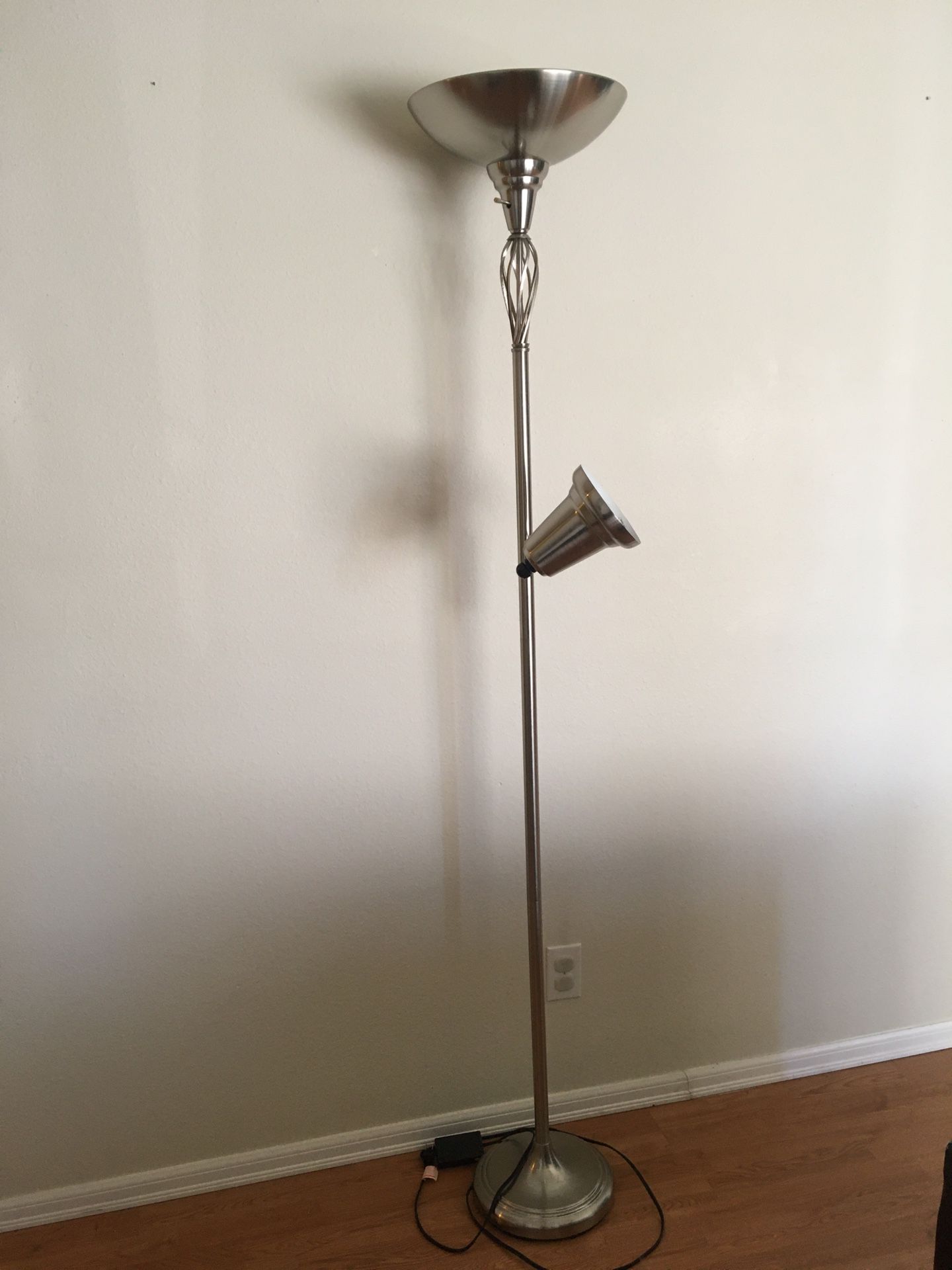 Silver Floor Lamp