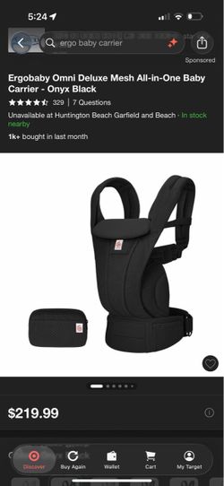 Black Ergo Baby Carrier