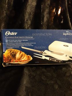NWOT Oster electric knife and case