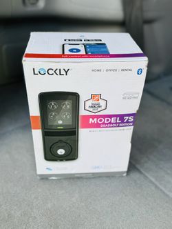 Lockly - Model 7S Deadbolt Smart Lock with Touchscreen/Key Access/Auto Lock/Bluetooth App Control