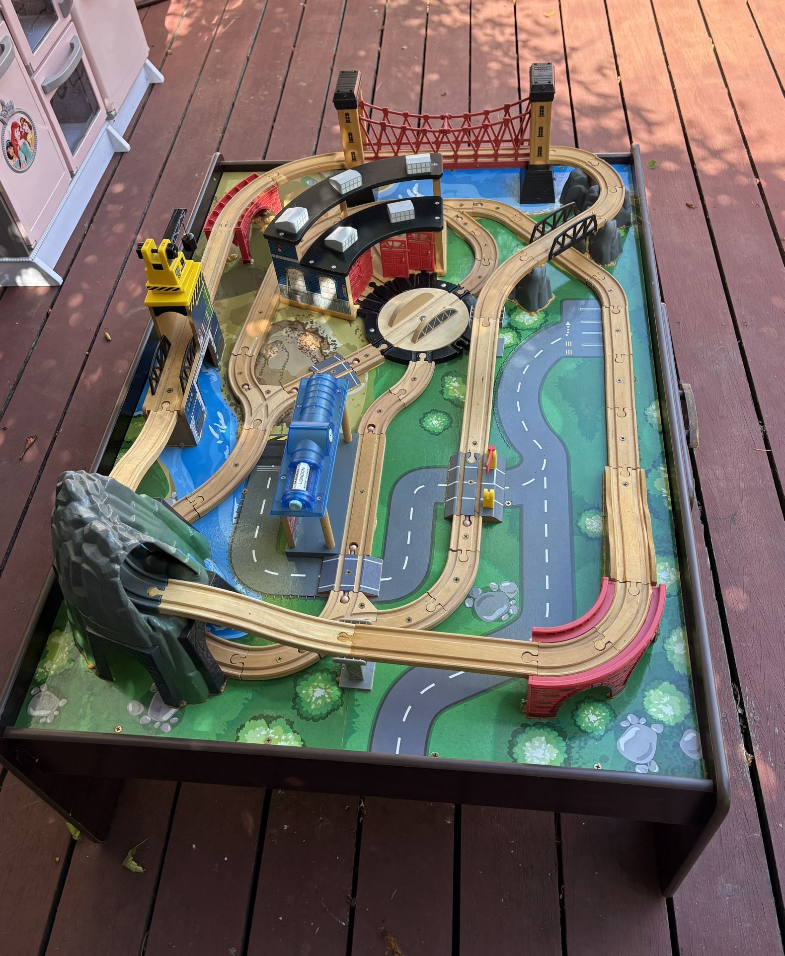 Wood Train Table
