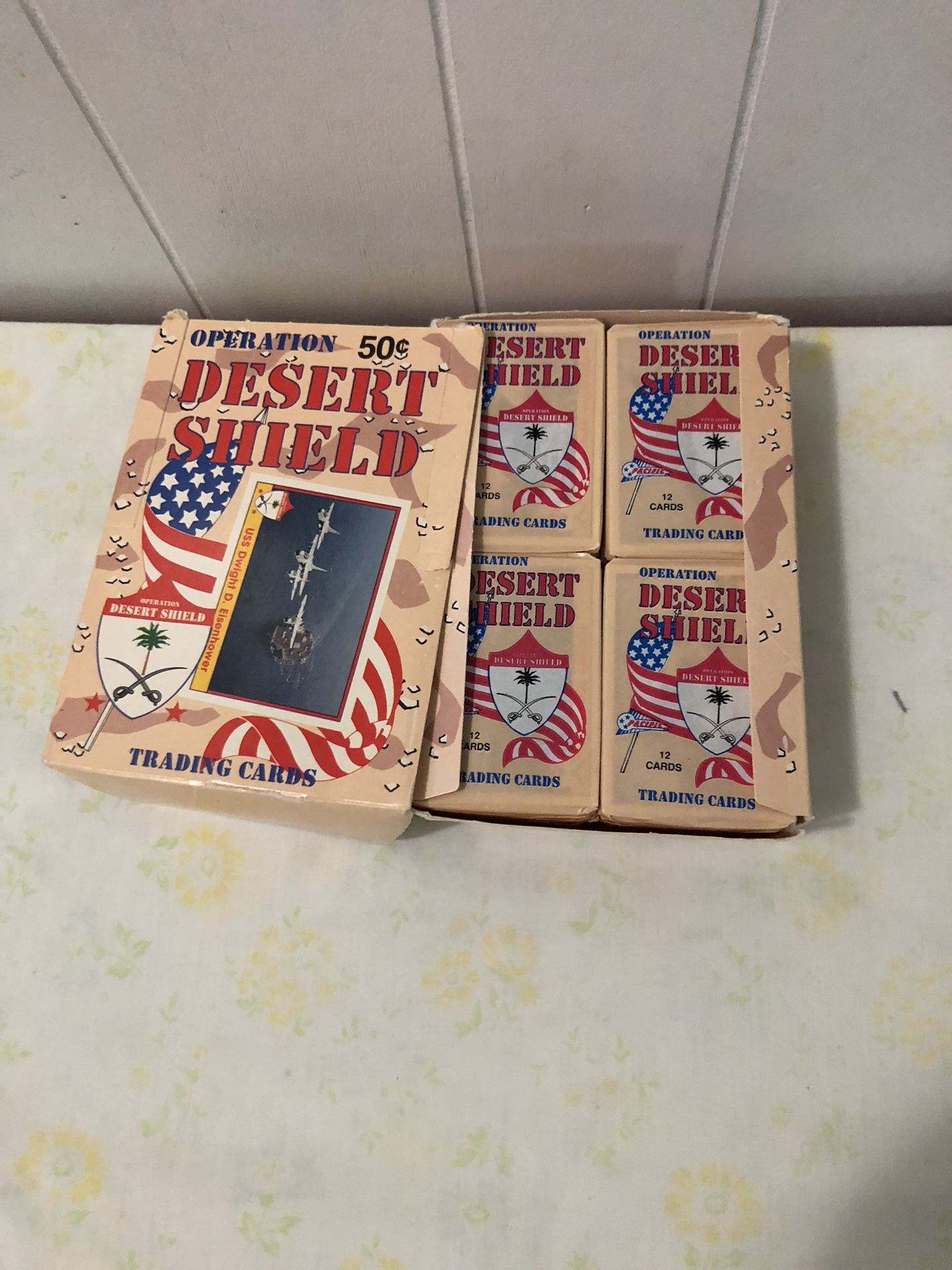 1991 Pacific Company Trading Cards Operation Desert Shield 36 Packs 12 Cards Per Pack Open Box New