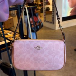 coach powder pink mini bag