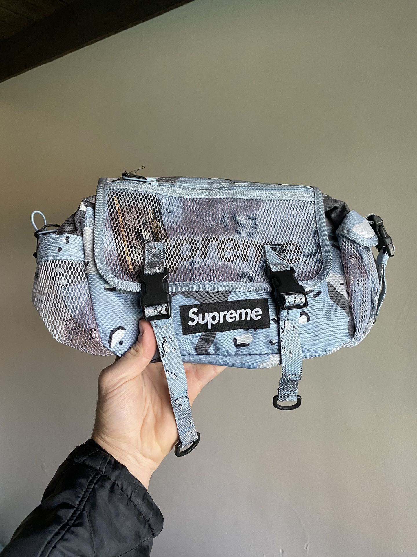 Supreme Waist Bag Ss20 Blue Chocolate Chip Camo Supreme Waist Bag