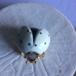 Vintage Estate Enamel Ladybug Brooch Pin