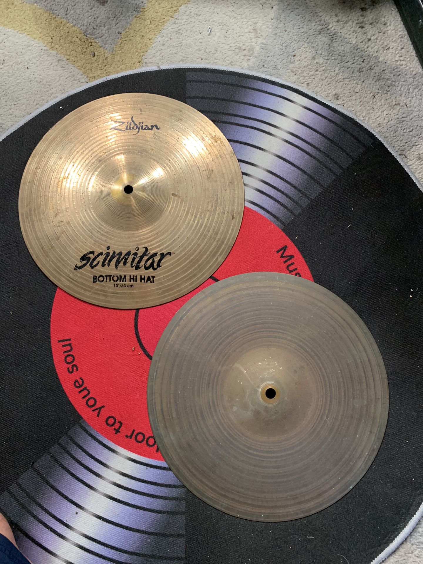 Zildjian Scimitar Series 14” Hi Hat Drum Cymbal 