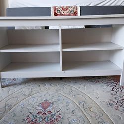 White Shelving  TV Stand