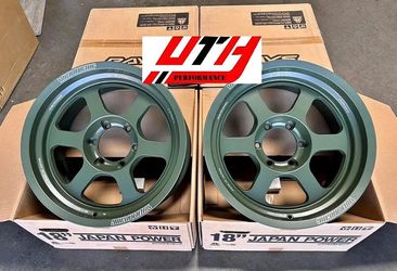 Rays Volk Racing TE37XT M-spec Matte Dark Green Wheel 18" 18x9 -1 6x135, Set 4