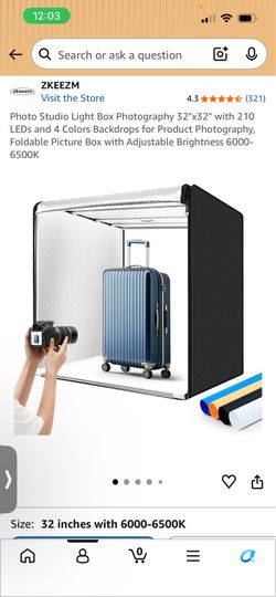 Photo Studio Light Box Photography 32"x32" by Zkeezm