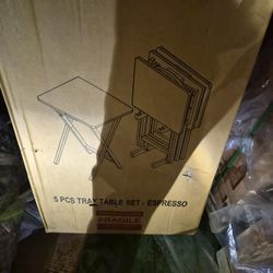 5 New In Box TV Trays