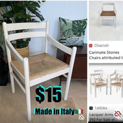 $15 Italian wooden arm Chair very sturdy may need a paint as desired