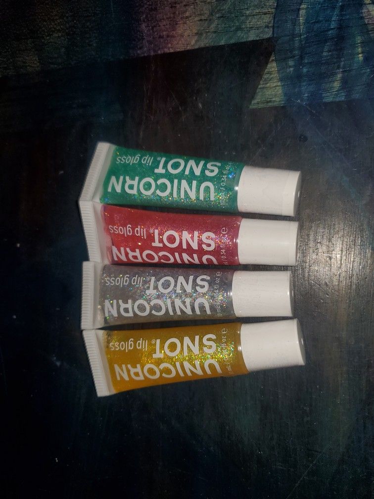 Unicorn Snot Lipgloss 4 Pack. New And Sealed!